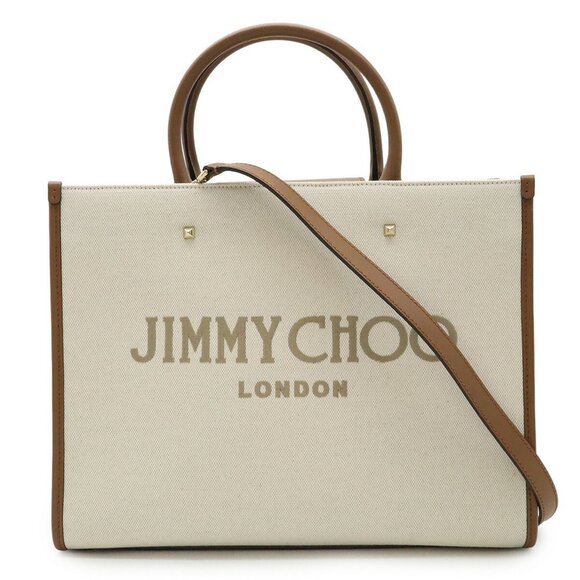 JIMMY CHOO Brown Leather Shoulder Bag - Picture 1 of 9